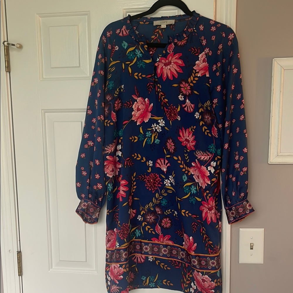 Floral Blue Dress